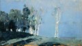 Mondlicht Nacht 1899 Isaac Levitan Wälder Bäume Landschaft